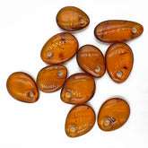 Cognac Amber Donut Free Shape Stone